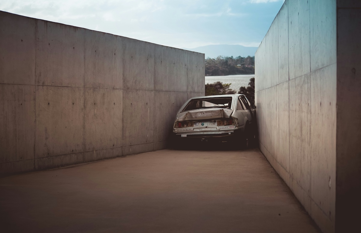 Wrecked Gray Vehicle Unsplash